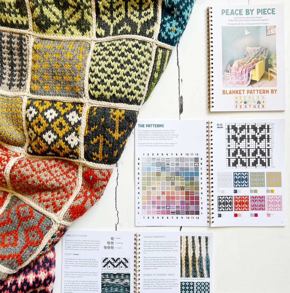 Peace By Piece printed knitting pattern